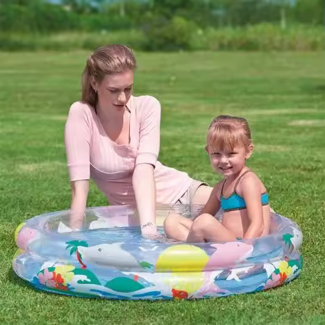 LILI HOME Piscina Infantil desde Ø70cm hasta Ø183cm ¡Deja que tus pequeños disfruten del verano con la Piscina Summer de Bestway! Diseñada específicamente para los más pequeños, esta piscina ofrece diversión y frescura en un paquete compacto y seguro. - 1