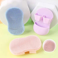 3PCS Cepillo De Limpieza Facial Mini Para Dedos De Silicona Suave Herramienta De Limpieza De Maquillaje Eliminador De Rostro Y Nariz - details 2