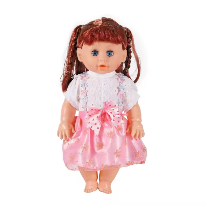 Muñeca De Simulación Que Puede Hablar Y Pestañear Juguete Educativo Para Niños Y Niñas Con Función De Alimentar Bebé Y Soothing Sleep Ideal Para Edad 3-6Años - 1