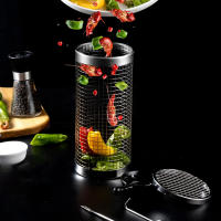 Cesta De Barbacoa TARKA Para Camping Y Excursiones En Acero Inoxidable Malla Portátil Para Grill Exterior Accesorios De Cocina De Camping - details 9