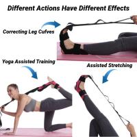 Cinta De Estiramiento Para Yoga Y Flexibilidad Con Espalda Abierta Para Relajación Muscular Y Rehabilitación De Fascitis Plantar - details 2