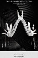 Multi-herramienta Portátil 14 En 1 Pliers Saber Para Camping Y Uso Doméstico Knive De Acero Inoxidable Fodling Blade Herramienta De Bolsillo - details 3