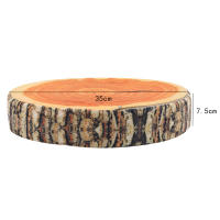 Cojín De Pluma Suave De Diseño De Madera Natural Para Hogar Y Camping Estilo Cilíndrico Cubierta De Peluche Suave 1 Pieza - details 0