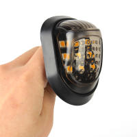 Par De Señales De Giro Para Motocicleta 12V Con 9 LEDs Luz Amarilla Indicadores De Señalización Con Interruptor Piranha - details 7
