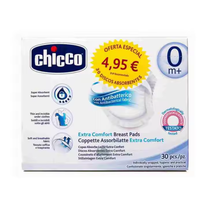 CHICCO DISCOS ABSORBENTES EXTRA CONFORT 30 U. - 1
