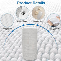 Bolsa De Limpieza Para Zapatos Duradera Con Cremalleras Fuertes Ideal Para Lavado De Zapatos Uso Doméstico Bolsa De Lavar Ropa - details 3