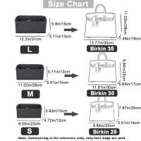 Organizador De Bolsos Multi-Bolsillos Para Birkin25/30/35 Bolsa Interior De Algodón Inserto Para Maletas De Mano - details 1