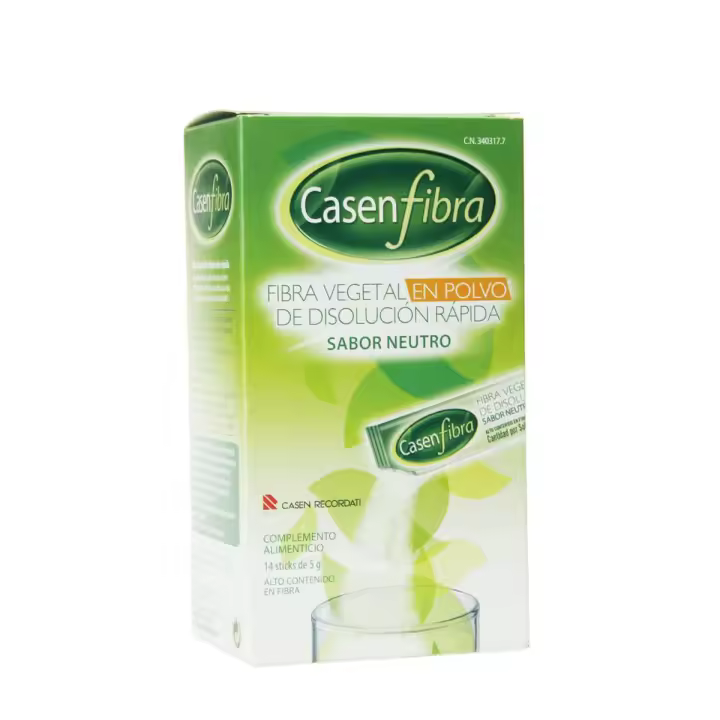 Casenfibra fibra vegetal en polvo sabor neutro 14 sticks - 1