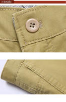 Pantalones Casuales Para Hombre 100% Algodón Verano Delgados Clásicos Otoño Gruesos Negocios Moda Cómodos Elásticos Rectos Talla Alta Bolsillos - details 10