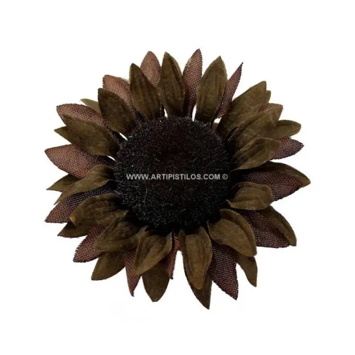 GIRASOL DE TELA Ø13CM - DECORACIÓN DE BODAS Y FIESTAS - 1