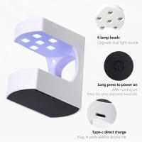 LULAA Máquina De Uñas Portátil UV Para Gel Manicura Lámpara LED Mini Luz De Uñas Fácil Y Rápida Extensión De Uñas Manicura UV - details 3