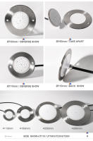 Luz Submarina LED Inteligente Tuya IP68 Acero Inoxidable RGB Ultra Delgada Para Piscina 6W 12W 18W 35W Iluminación Para Baño Y Piscina - details 9