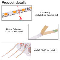 Tira De LED Flexible 12V 2835 120LEDs/m Naranja Blanca 3000K 4000K 6000K Para Decoración Del Hogar Cadena De Luz Roja Para Iluminación Doméstica - details 10