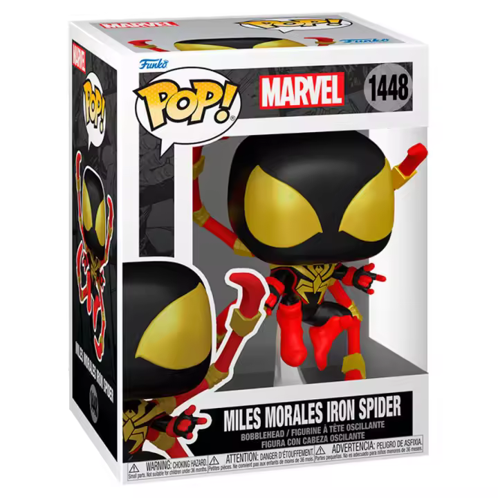 Figura Pop Marvel Miles Morales Iron Spider-Figura de Vinilo Coleccionable - Idea de Regalo- Mercancia Oficial - Juguetes para Niños y Adultos - Movies Fans - Muñeco para Coleccionistas y Exposición - 1