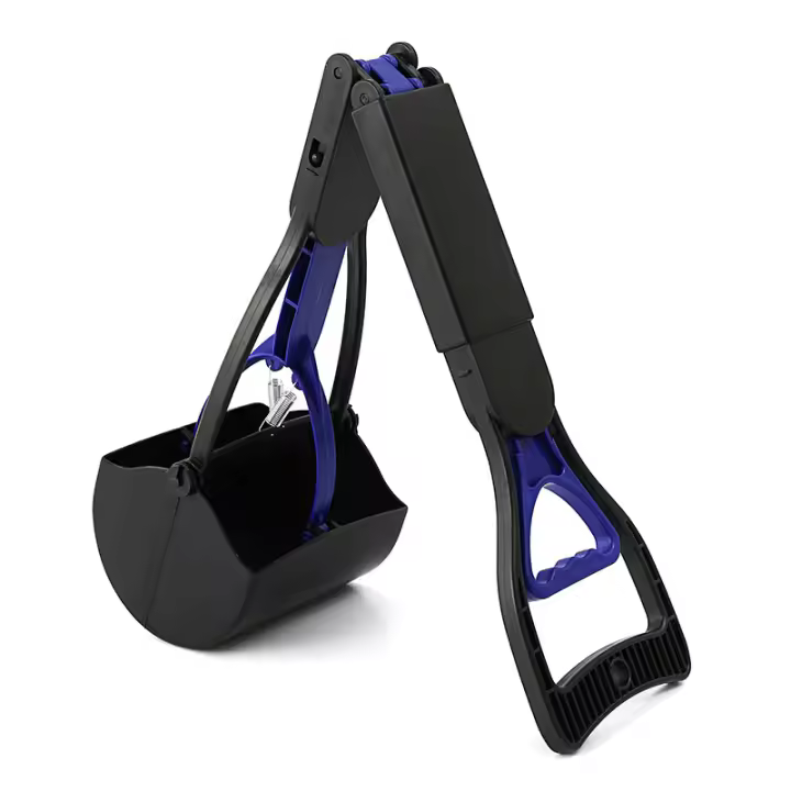 Limpia Mascotas Plegable Con Mango Largo 70cm Clip Para Perros Y Gatos Productos De Limpieza Portátil Para Interior Y Exterior - 1