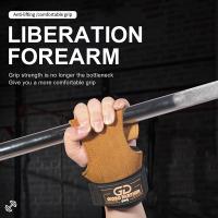 Guantes De Levantamiento De Pesas De Cuero Con Correas De Apoyo En El Tobillo Para PowerLifting Y Deadlifts Ajustables Y Padded Para Bodybuilding - details 6