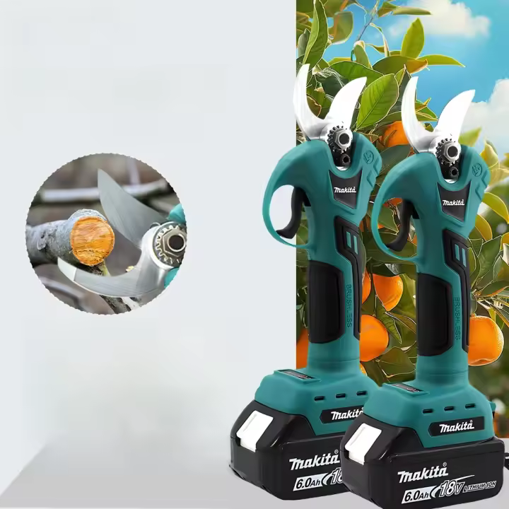 Tijeras Eléctricas De Podar Makita 18V Multifuncionales Herramienta De Jardín Sin Cable Cortador De Ramas De Árbores Frutales - 1