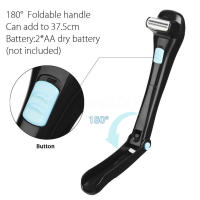 Afeitadora Eléctrica Para Espalda 14.7 Pulgadas Desplazable 180 Grados Cabello De Espalda Eliminación De Vello Sin Dolor Afeitadora Portátil Para Hombres - details 4