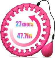 Hula hoop para masajes, hula hoop para bajar de peso, hula hoop inteligente para fitness 2 en 1, desmontable, hula hoop deportivo para fitness para principiantes - details 0