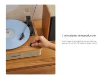 CREATE - Tocadiscos con 2 altavoces externos, Bluetooth y salida RCA - RECORD PLAYER PRO - details 4