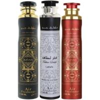 Pack de 3 ambientador árabe premium: Badee Al Oud Glory, Baeed Sublime y Fakhar Homme - Aerosol de 900ml Lattafa, | Fragancia casera de larga duración | Paquete de 3 - details 0