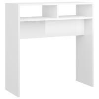 vidaXL Mesa consola madera de ingeniería 78x30x80 cm Blanco, Negro, Roble Sonoma Mesa de sofá Mesa de Entrada para Salón Consola de Entrada Mueble Recibidor Mesita Mesa auxiliar Salon - details 1