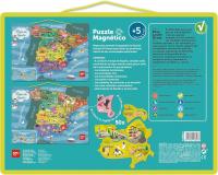 Puzle Magnético APLI Kids Mapa de España Juego Educativo con 50 Imanes para Aprender la Geografía de España - details 1