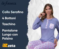 Pijama de Mujer Largo 100% Algodón. - details 2