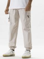 Pantalones Casuales Para Hombre Color Sólido Talla Grande Estilo Recto Con Cinturón Y Bolsillos Multifuncionales Para Trabajo Y Raparropa De Verano Y Primavera Adecuados Para Exterior Y Día - details 13