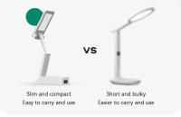 Lámpara De Escritorio Plegable Portátil Con Reloj Y Luz De Lectura LED Recargable a Través De USB Economía De Energía - details 5
