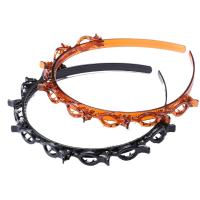 2pcs Diadema De Encaje Doble Capa Moda Plástico Tejida Estilo Punk Accesorios Para El Cabello Para Mujer Adornos De Cabeza Para Exterior Todas Las Estaciones - details 2