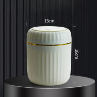 Mini Papelera De Escritorio Con Tapa Organizador De Basura Botella De Agua Ecológica Hecha De Plástico Duradero Para Dormitorio Y Oficina - details 5