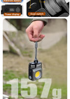 Linterna De Camping 3500LM XY-009 Impermeable IPX8 Luz Ajustable 2700K-6900K Base Magnética Carga Rápida Tipo-C Negro Y Verde Militar - details 2