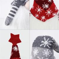 Adornos Navideños Con Luces Cara Sin Rostro Rudolph Muñeco Dwarf Leprechaun Decoración De Celebración Navideña Muñeco De Tela Textil - details 6