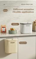 Basurero Colgante Con Tapa Gran Capacidad Para Cocina Ecológico Y Práctico Bins De Residuos De Pared Montado Basura - details 8
