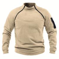 Sudadera Táctica Militar Para Hombre Con Cremallera Y Mangas Largas De Color Sólido Casual Gruesa Para Excursiones Al Aire Libre Otoño E Invierno - details 5