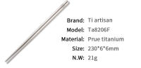 Tiartisan Cutlería De Titanio Ultraligera Para Camping Y Senderismo 195mm/230mm Palillos Huecos Para Exterior No Desechable - details 5