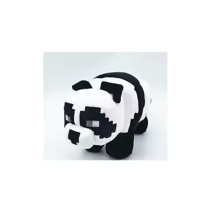 Peluche Panda Minecraft Negro/Blanco 25cm - 1