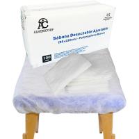 ALMERICORP Sabana de Camilla Desechable Ajustable de Polipropileno 95x220cm  Funda de Camilla de Masaje para estética SMS. 100 unidades - details 0