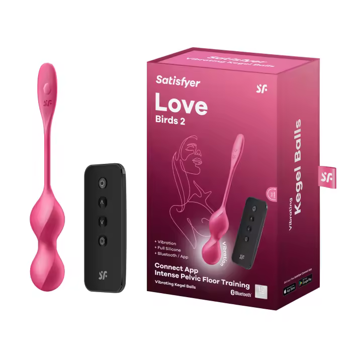 SATISFYER LOVE BIRDS 2 BOLAS KEGEL CON CONTROL APP Y MANDO A DISTANCIA JUGUETES SEXUALES BOLAS CHINAS ENTRENAMIENTO PELVICO - 1