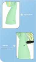 Nuevo producto con ventilador pequeño portátil ligero de mano, regalo, ventilador portátil de carga USB para exteriores con viento fuerte, logotipo impreso Color caramelo sólido - details 3