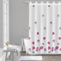 HMS Cortina de Baño Ducha 100 % Poliéster Hidrófuga y Secado Rápido con Trabillas – 140×180 / 180×200 cm - details 5