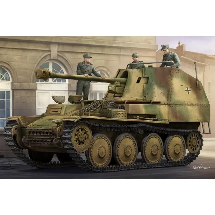 HOBBY BOSS 80168 MARDER III AUS F.M DESTRACTOR DE TANQUE SD.KFZ.138 TARDE 1/35 KIT DE - 1