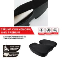 ENERFERO-Cojín de asiento para la coxis,Cojín de asiento,100 % con tecnología Memory Foam ,Cojín De Silla Ortopédica para Ciática Y Coxis, Cojín para silla de oficina, asiento de coche, avión - details 2