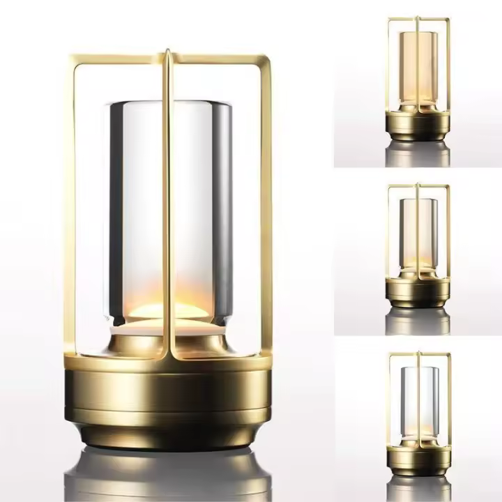Lámpara De Mesa Recargable 2000 Mah Luz Nocturna Táctil Atmosfera USB Para Camping Y Uso Doméstico Luz De Ambiente Exterior - 1