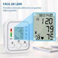 Tensiómetro de Brazo digital , medición precisa de la presión arterial y el pulso, validado clínicamente, Medidor Automático De Presión Arterial Para La Parte Superior Del Brazo, pantalla LCD grande, Con Voz , - details 2