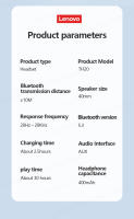 Auriculares Inalámbricos Lenovo TH20 Bluetooth 5.3 Doble Modo Plegables Para Deporte Y Gaming Con Micrófono Y Cancelación De Ruido Activa - details 15