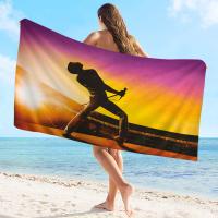 Toalla De Playa Freddie Mercury Queen Absorbente Y Secado Rápido Microfibra Suave Para Yoga Natación Senderismo Tamaño 30x60 Cm - details 3