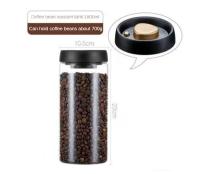 Juego De Botellas De Almacenamiento Ecológicas Para Café En Grano Vidrio Transparente Aire Extractor Sellado Impermeable Para El Hogar Capacidad >501ml - details 6
