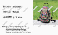 Mochila Mini Bordada Para Mujer Con Correa Desmontable Estilo Étnico Versátil Y Multifuncional Adecuada Para Cintura - details 0